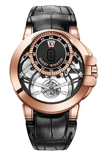 Harry Winston Ocean Tourbillon Jumping Hour OCEMTJ45RR001 Replica Watch